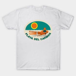 Playa Del Carmen Mexico Vintage Style T-Shirt